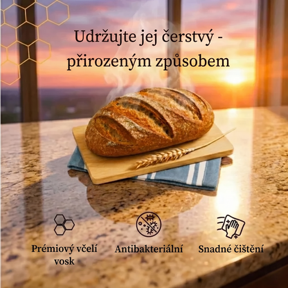 Prémiové sáčky na chleba vyrobené ze 100% bavlny a včelího vosku